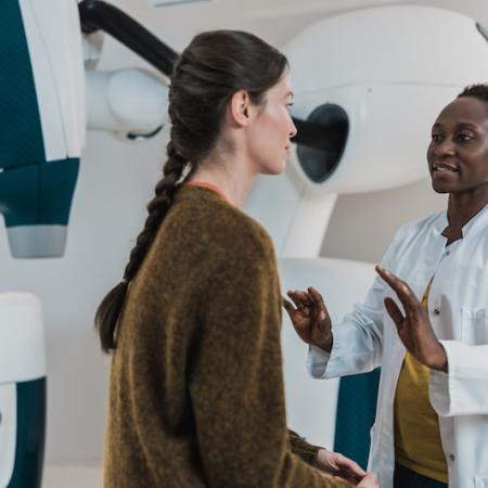 doctor talking to a patient
